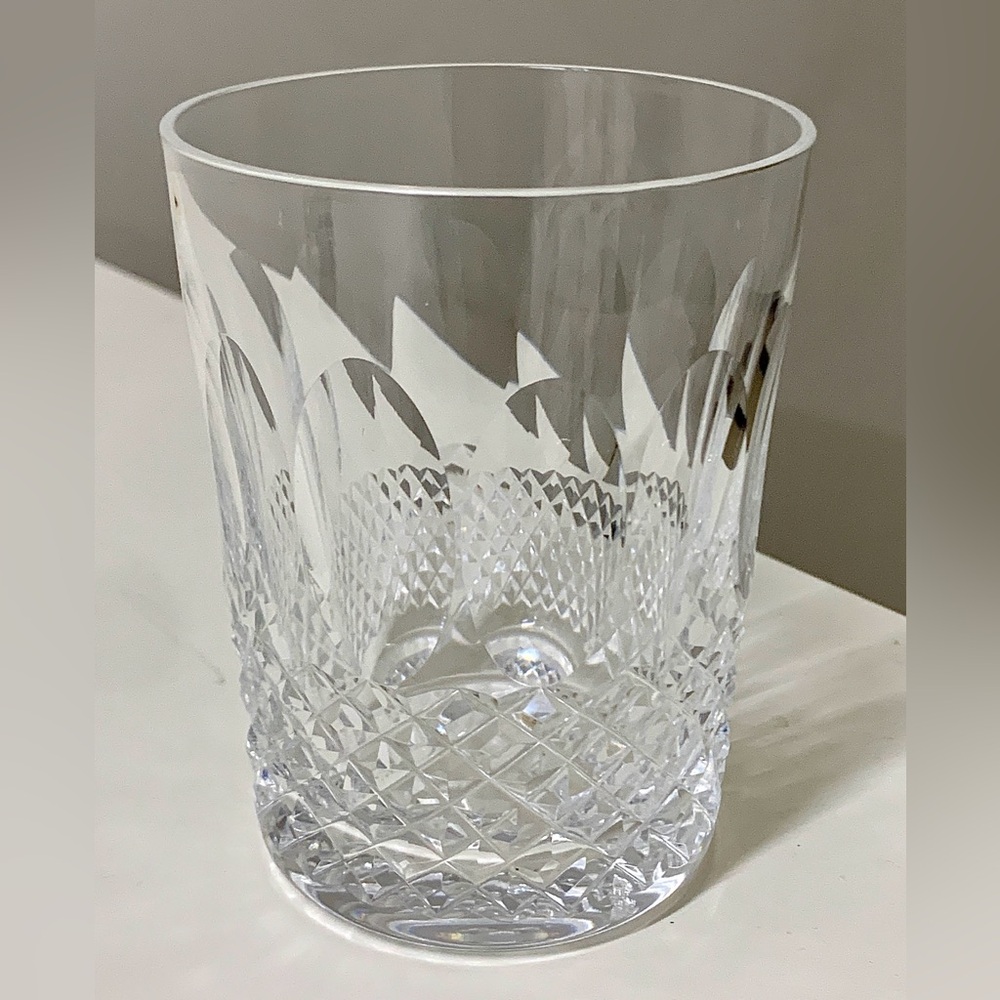 Vtg Discontinued Waterford Lead Crystal Colleen Double Old Fashioned Glass